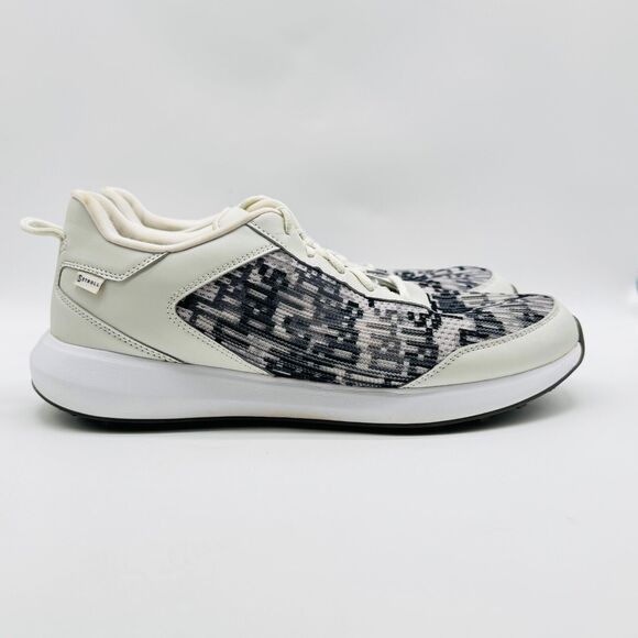 Stroll Golf Shoes Mens 12 White Gray Camo Knit Performance Spikeless Casual - Picture 1 of 12